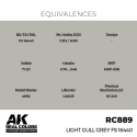 AK INTERACTIVE: Real Colors Light Gull Grey FS 16440 17 ml. AK Interactive