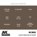 AK INTERACTIVE: Real Colors Earth Brown FS 30099 17 ml. AK Interactive