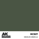 AK INTERACTIVE: Real Colors Medium Green 42 17 ml. Acrylic model paint