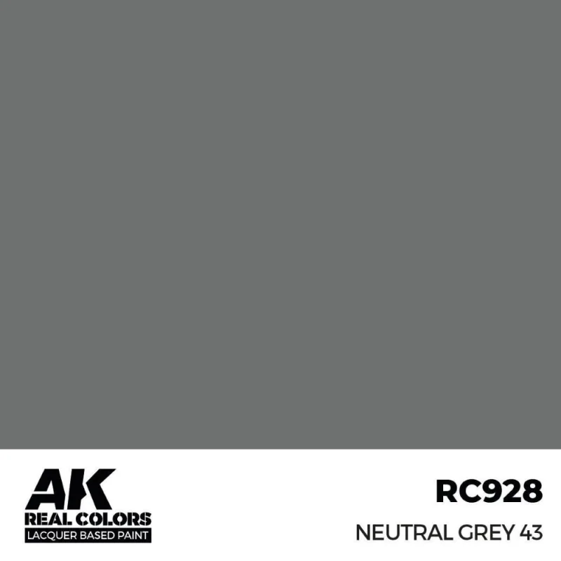 AK INTERACTIVE: Real Colors Neutral Grey 43 17 ml. Acrylic model paint