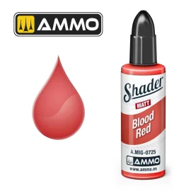 AMMO of MIG: MATT SHADER Blood Red 10mL Paint 