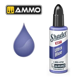 AMMO of MIG: MATT SHADER Ultra Blue 10mL Paint 