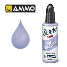 AMMO of MIG: MATT SHADER Light Lilac Grey 10mL Paint 