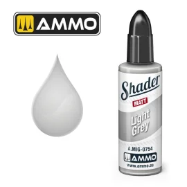 AMMO of MIG: MATT SHADER Light Grey 10mL Paint 