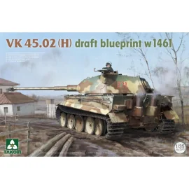 TAKOM MODEL: 1/35; VK 45.02(H) draft blueprint w 1461 Model kit 