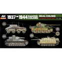 AK INTERACTIVE: Real Colors 1937-1944 Panzer Colors SET Acrylic model paint