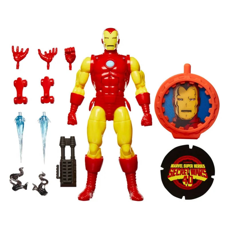 Secret Wars Marvel Legends Retro Iron Man Figure 15 cm