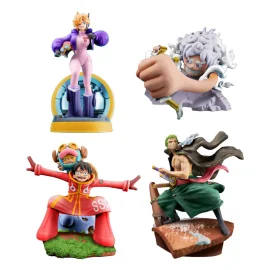 One Piece Petitrama set PVC Figures Logbox Re Birth Egghead Set 9 cm Figurine 