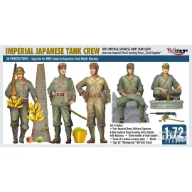 WW2 IMPERIAL JAPANESE TANK CREW + one Imperial Naval Landing Force Food Supplier Model kit 