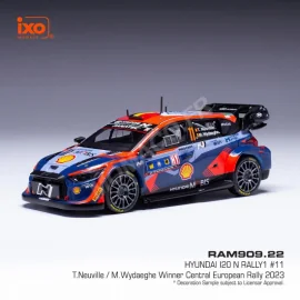 HYUNDAI I20 N 11 NEUVILLE/WYDAEGHE WRC1 CENTRAL EUROPEAN RALLY 2023 Die cast 