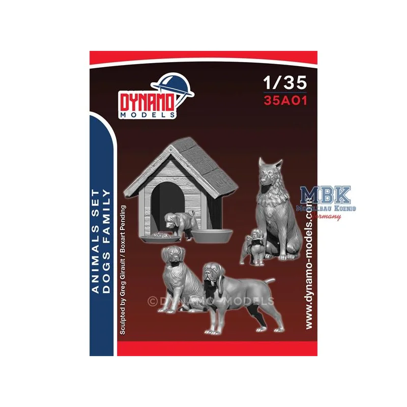 Animal Set – Family Of Dogs Figurine 