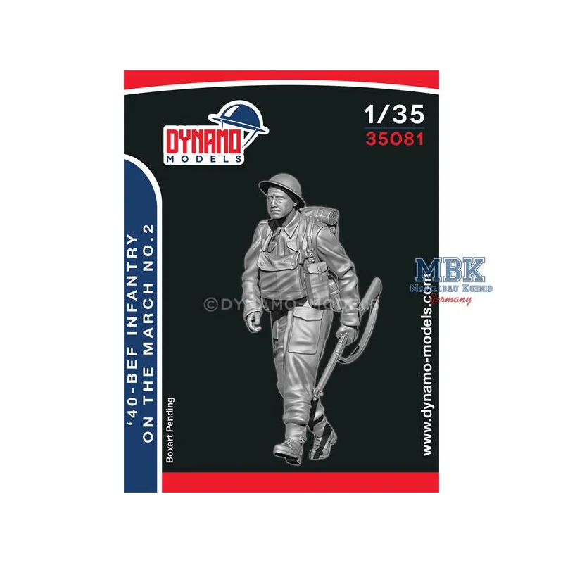 40’ BEF Infantryman Marching No.2 Figures 