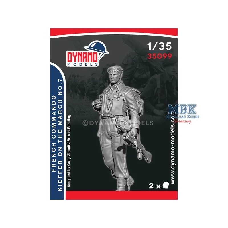 French Commando Kieffer Marching No.7 Figures 