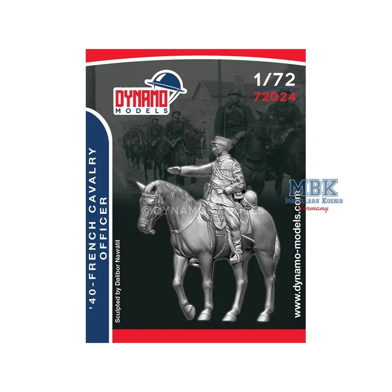 ’40 - French Cavalry Officer - 1:72 Figures 