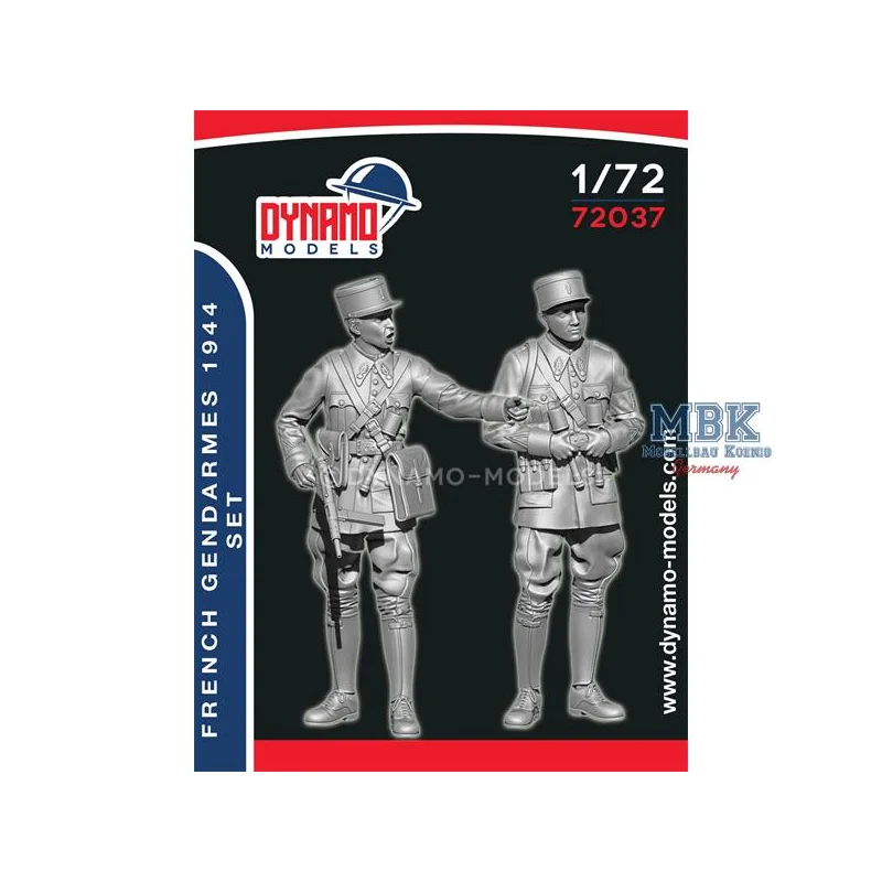 French Gendarme 1944 Set - 1:72 Figures 