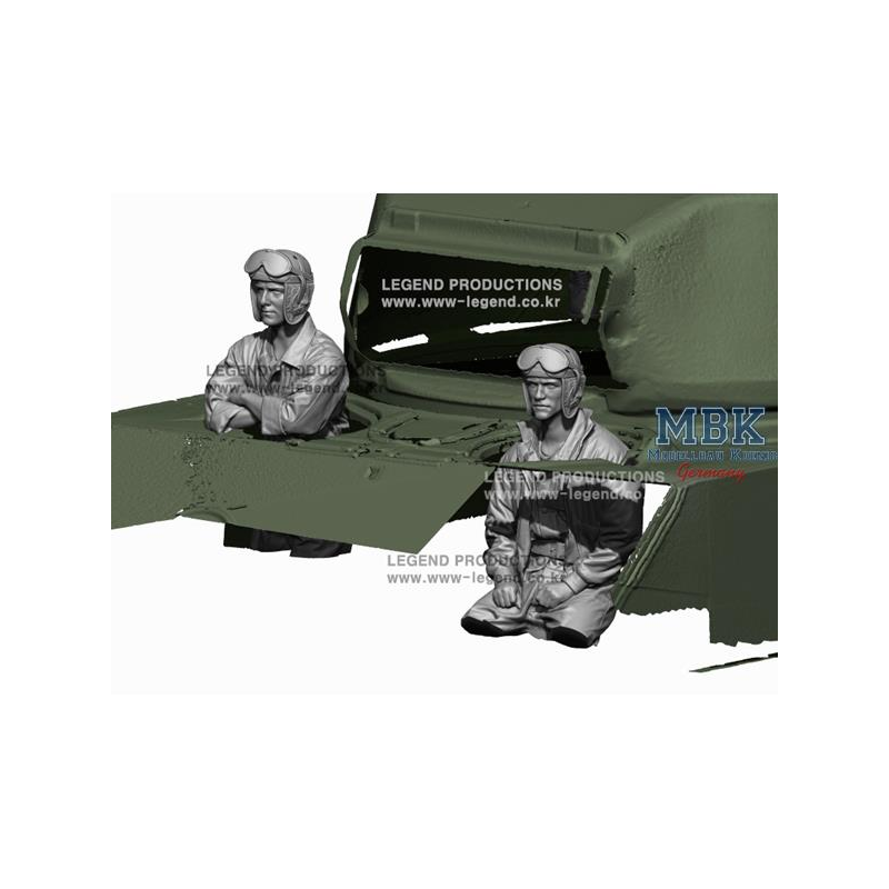 WW2 US Tank Driver & Bow Gunner 1:72 Historical figures