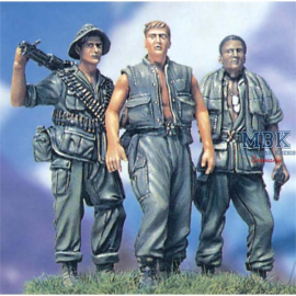 Three Fighting Men Figures 