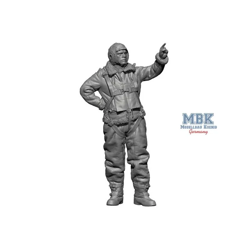 WW2 US Bomber Crew on the ground 1:48 Figures 