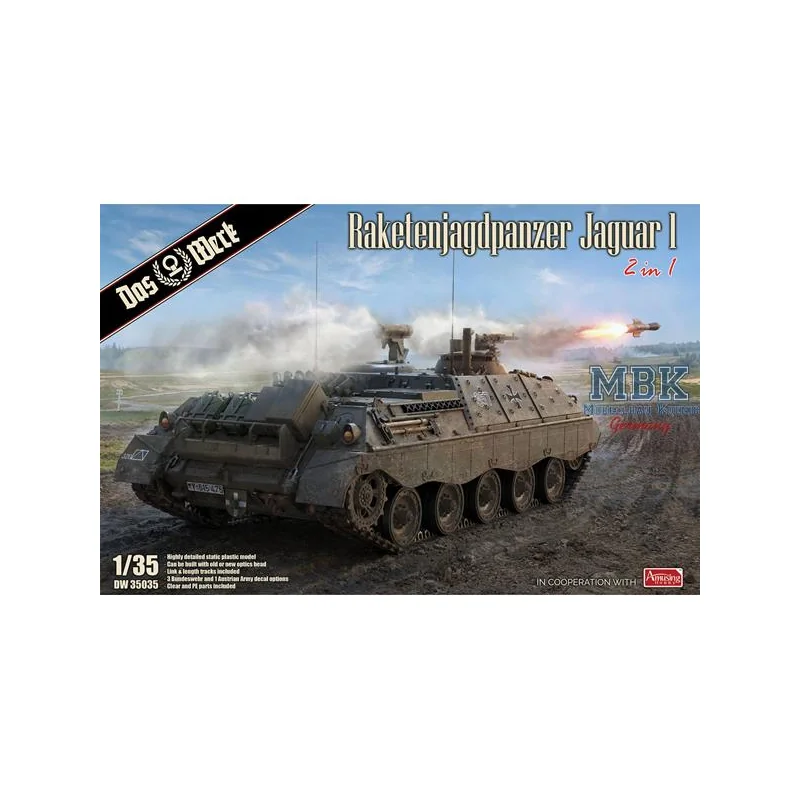 Raketenjagdpanzer Jaguar 1 (2 in 1) Model kit 