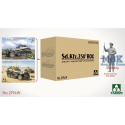 TAKOM MODEL: 1/35; Sd.Kfz.250² Box Sd.Kfz.250/1+Sd.Kfz.250/3"GREIF"+1/16 Erwin Rommel (Limited edition) Military model kit