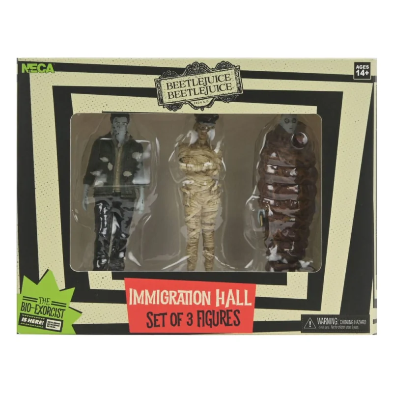 Beetlejuice Beetlejuice pack 3 Figures Immigration Hall 1 10 cm