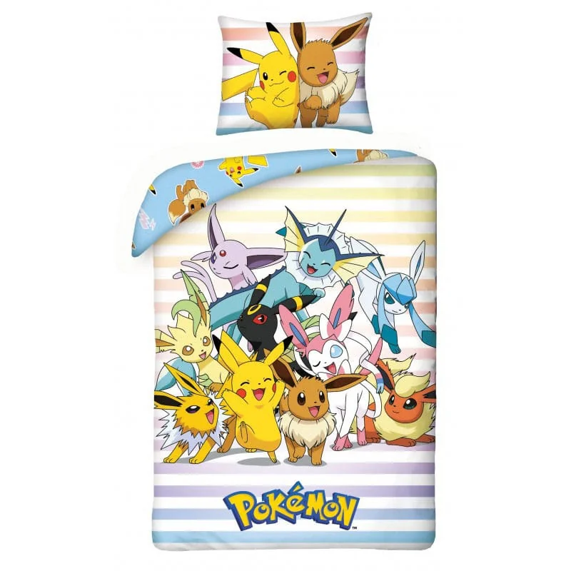 Pokémon bedding set Pikachu, Eevee & Friends 140 x 200 cm / 70 x 90 cm 