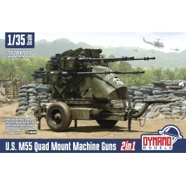 U.S. M55 Quad Mount Machine Guns Model kit 