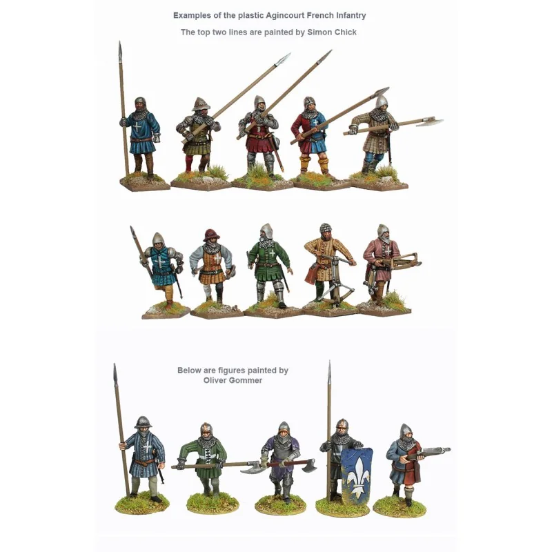 Perry Miniatures - Agincourt French Infantry 1415-29 Historical figures