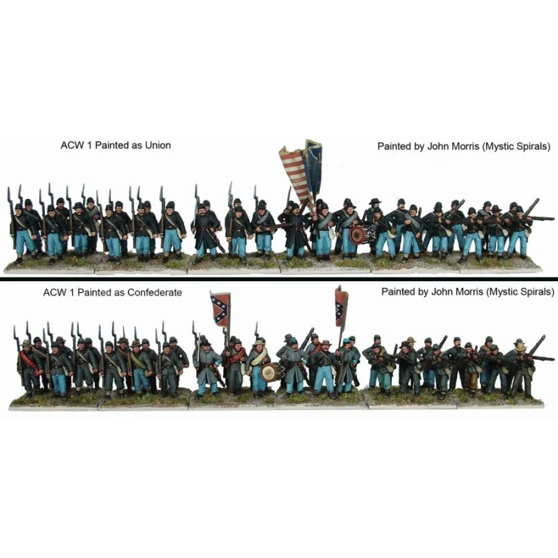 Perry Miniatures - Plastic American Civil War Infantry (36 figures) Historical figures