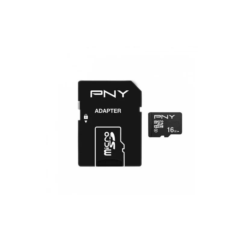 PNY performance Plus 16GB - Micro SDHC + Adapter Memory card (MicroSD)