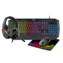 4in1 Polychroma Pack AZERTY Keyboard+Mouse+Mat+Headset - RGB 