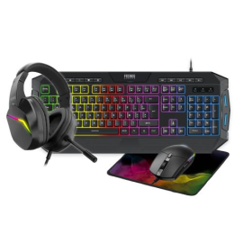 4in1 Polychroma Pack AZERTY Keyboard+Mouse+Mat+Headset - RGB 