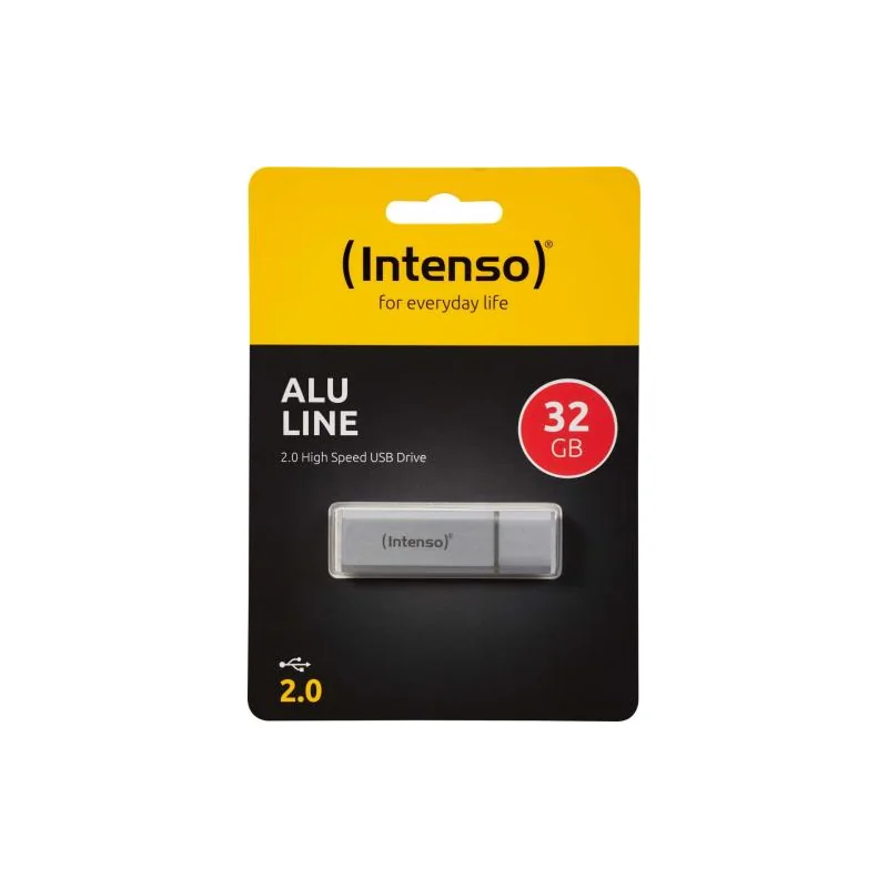 32GB 2.0 USB key - Alu line silver - Intenso 