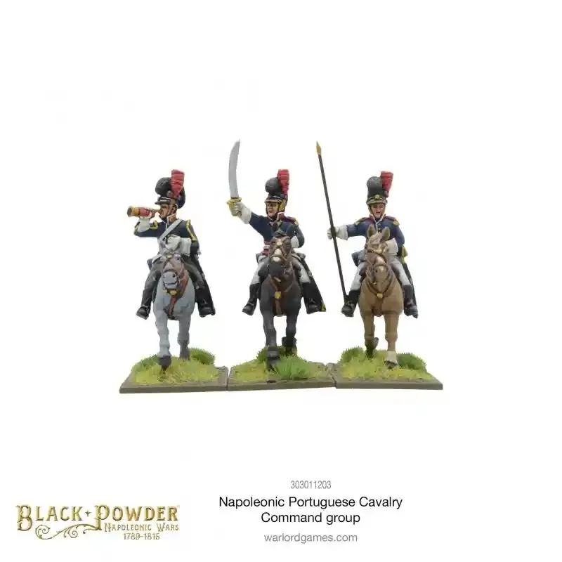 Napoleonic Portuguese Cavalry Command Group Figurine games 