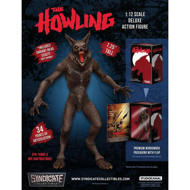 Howling Deluxe 1/12 Werewolf Figure Figurines