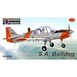 Scottish-Aviation Bulldog 'AAF HK, BDFA' 1 kit - 2 schemes, bagged, cardboard header Model kit 