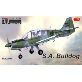 Scottish-Aviation Bulldog 'Lebanon, Nigeria' 1 kit - 2 schemes, bagged, cardboard header Model kit 