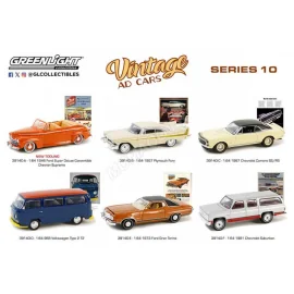 6 PIECE BOX SET: VINTAGE AD CARS - SERIES 10 Die cast 