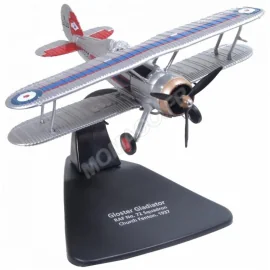 RAF NO.72 SQN CHURCH FENTON 1937 GLOSTER GLADIATOR Die cast 