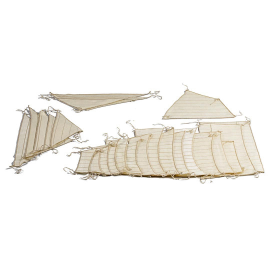 Boat Fittings Sails for The Cutty Sark 1:75 