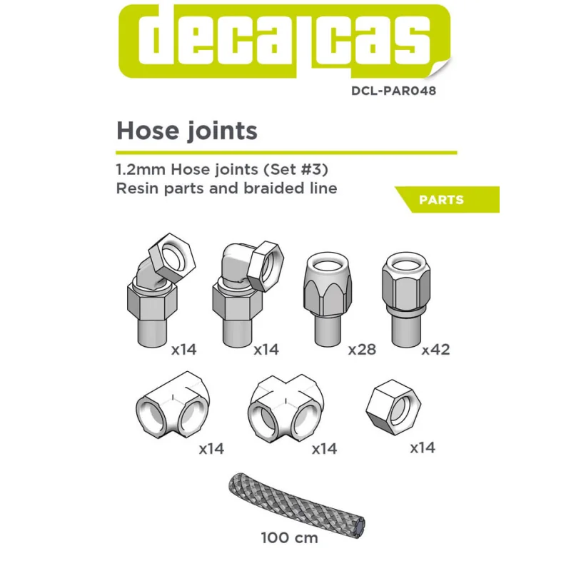 1.2 MM HOSE JOINTS SET 3 