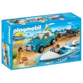 Playmobil 71589 - Pickup with Speedboat 