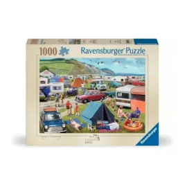 Ravensburger - Puzzle 1000 Leisure Days No 5 Camping And Caravanning 