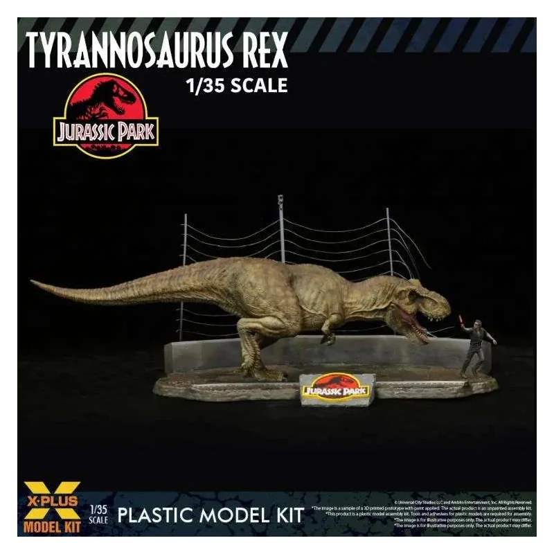 Jurassic Park T-rex 1/35 Mkit Re-run X-Plus