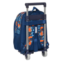 Blue wheeled schoolbag - Speed club - 27 x 33 x 10 cm - Hot Wheels Bag