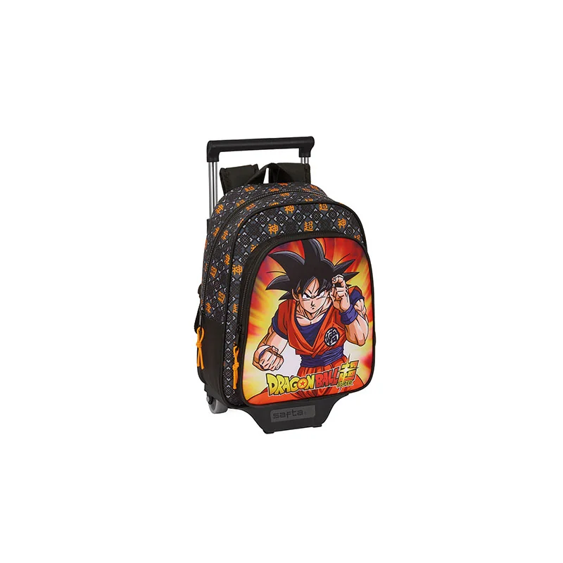 Black wheeled schoolbag - Goku - Dragon Ball Super 