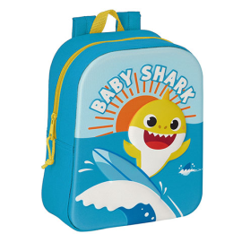 3D Backpack - 27 x 22 x 10 cm - Baby Shark ™ 