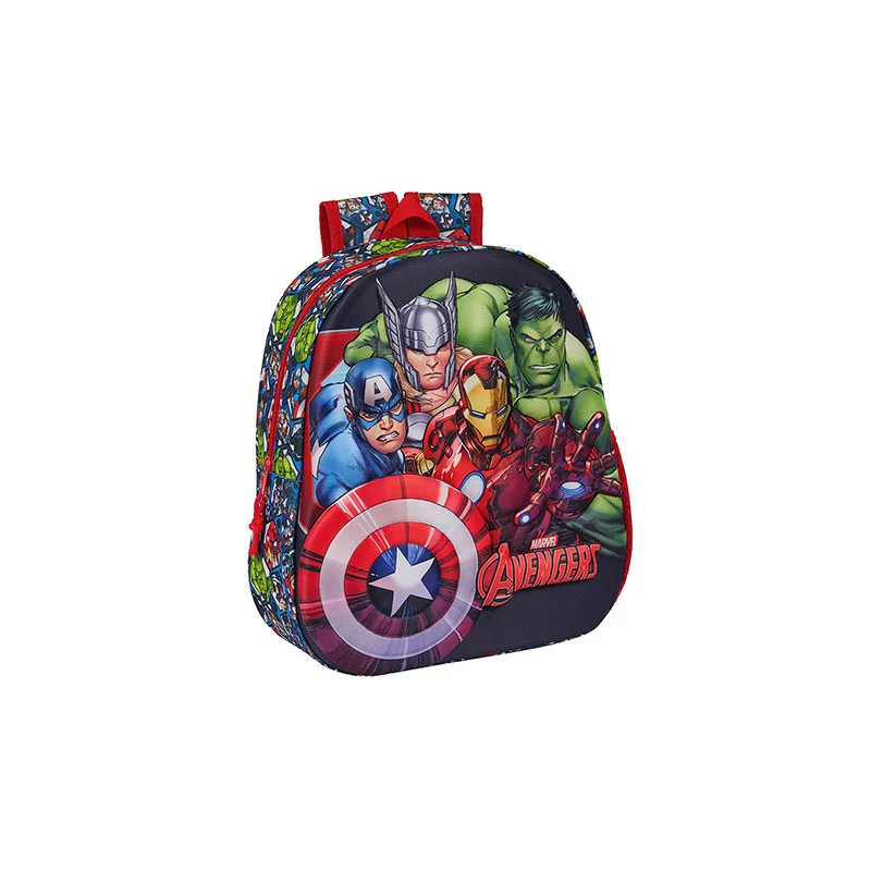 3D Backpack - 33 x 27 x 10 cm - Avengers - Marvel 