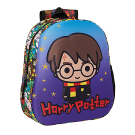 3D Backpack - 33 x 27 x 10 cm - Chibi - Harry Potter 