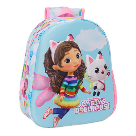 3D Backpack - 33 x 27 x 10 cm - Gabby and the Magic Dollhouse ™ 